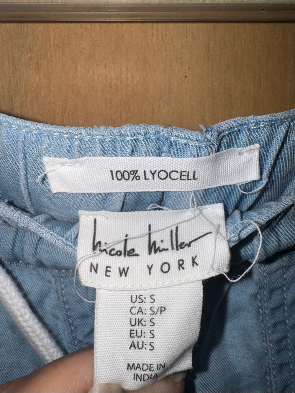 Nicole Miller Lightweight %100 Lyocell Cargo-Style Joggers Small - Picture 5 of 6